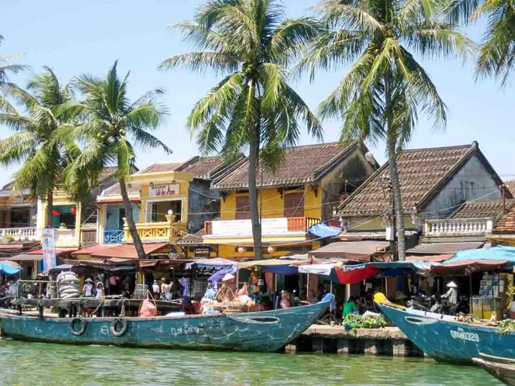 River boats in Hoi An, Vietnam