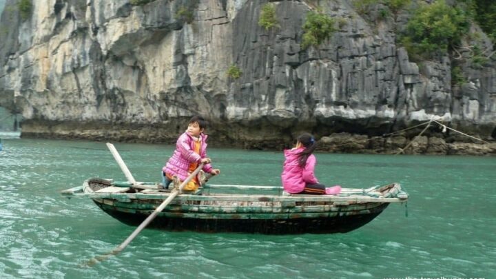 Girls in Boat, Halong Bay