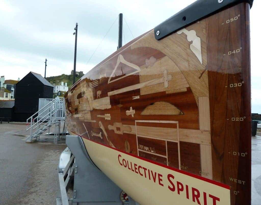 Collective Spirit - wooden boat built for London Olympics