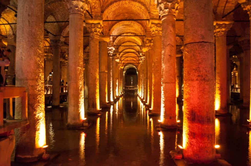 The eerie Basilica cistern, Istanbul