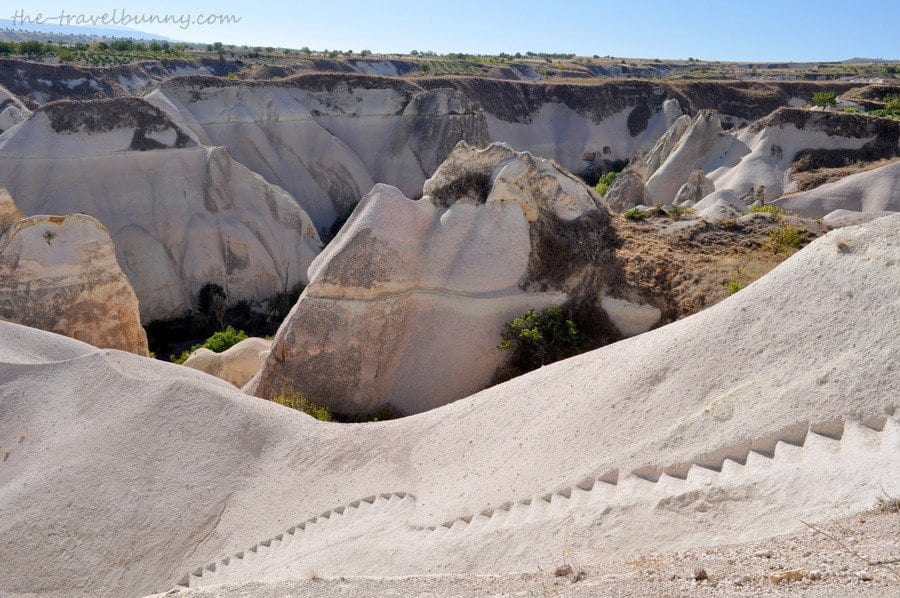 Steps down to King's Valley, Goreme