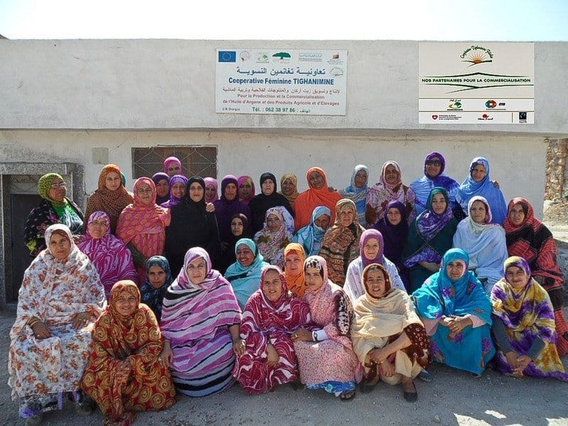The women of the Tighanimine Fairtrade Argan Oil Cooperative