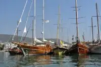 Gulets in Bodrum Harbour