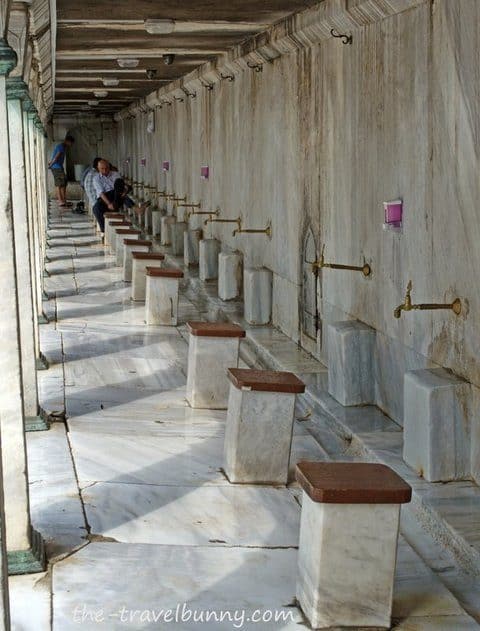 Ablutions at the Blue Mosque