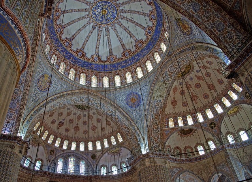 Blue Mosque Interior Domes, Istanbul