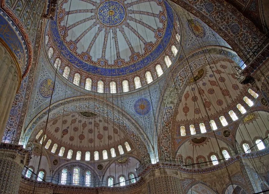 Blue Mosque Interior Domes, Istanbul