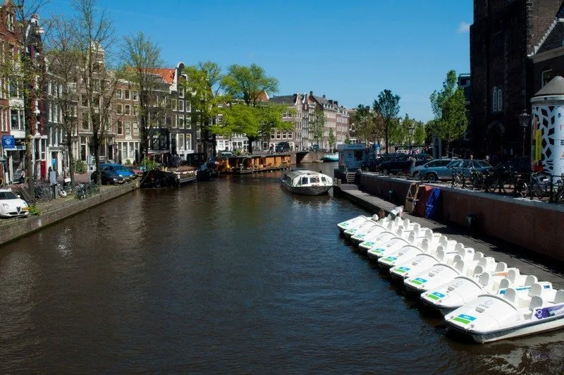 Pedalos by Westerkerk, Amsterdam