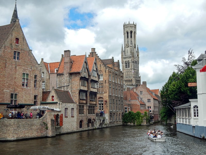 Canal tour in Bruges