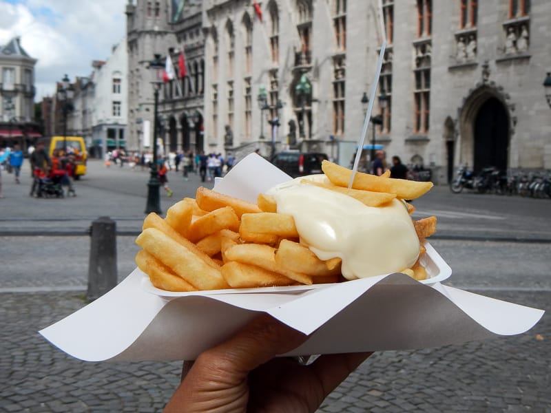 Frites and Mayonnaise in Bruges