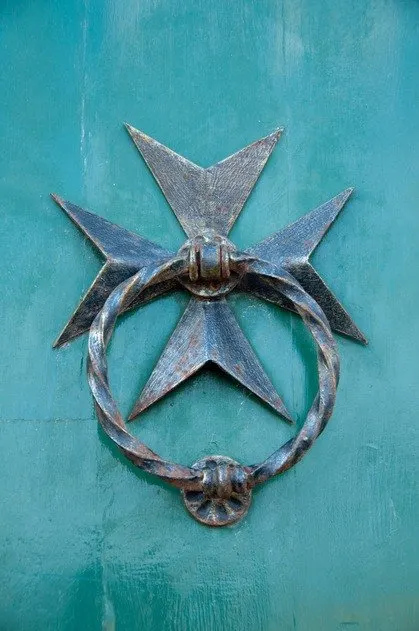 Maltese Cross Door Knocker