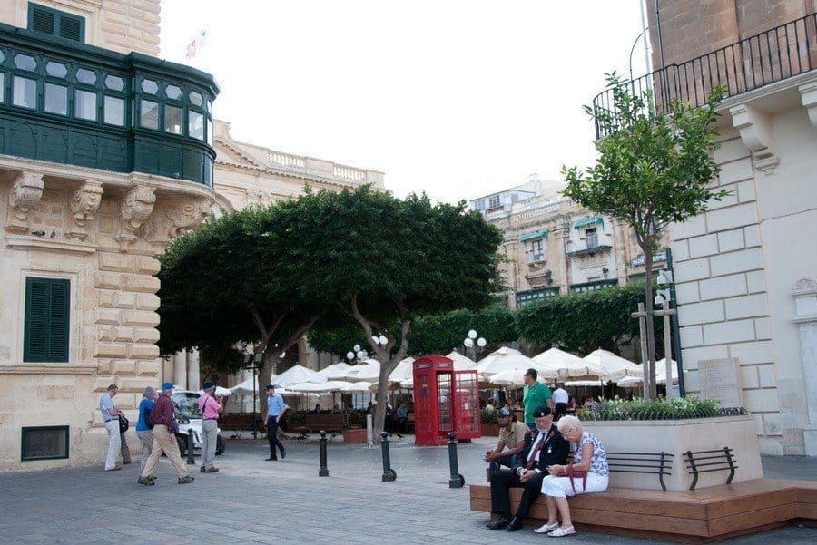 Valletta with telephone box