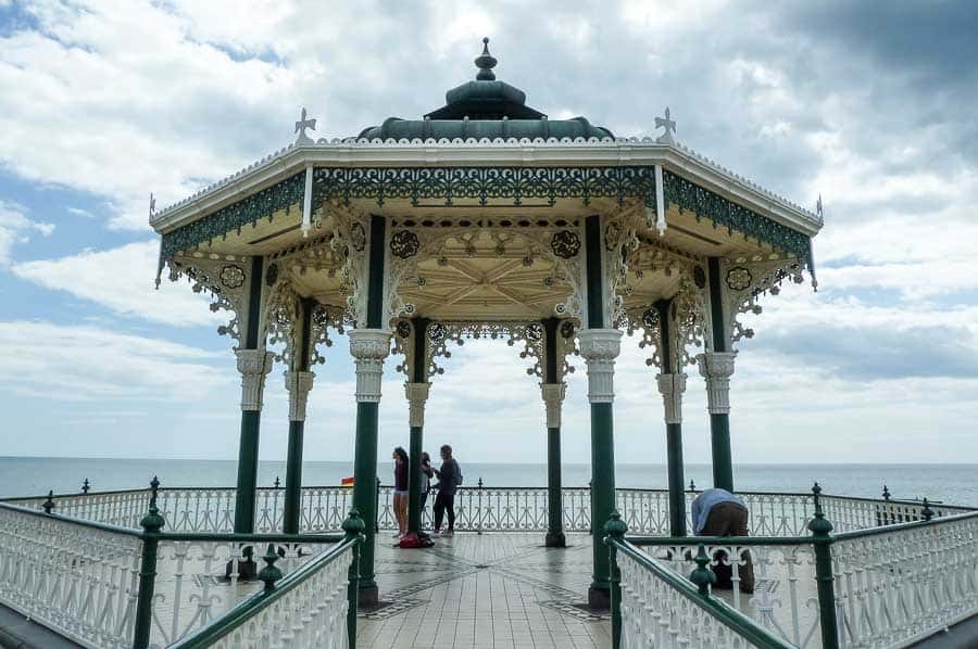 Brighton Bandstand on a day in Brighton