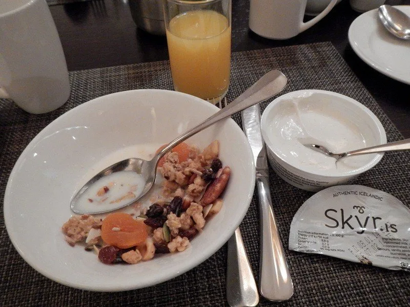 Icelandic breakfast with skyr