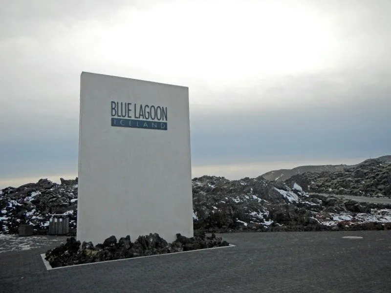 The entrace to The Blue Lagoon Iceland