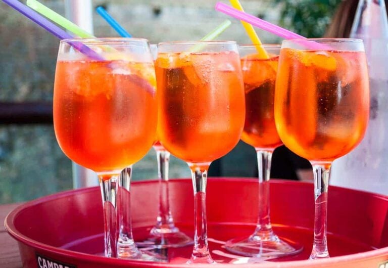 Tray of Aperol Spritz