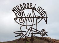 Mirador del Rio sign, Lanzarote