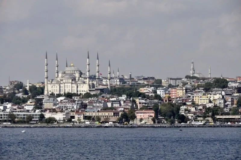 The Blue Mosque from The Bosphorus