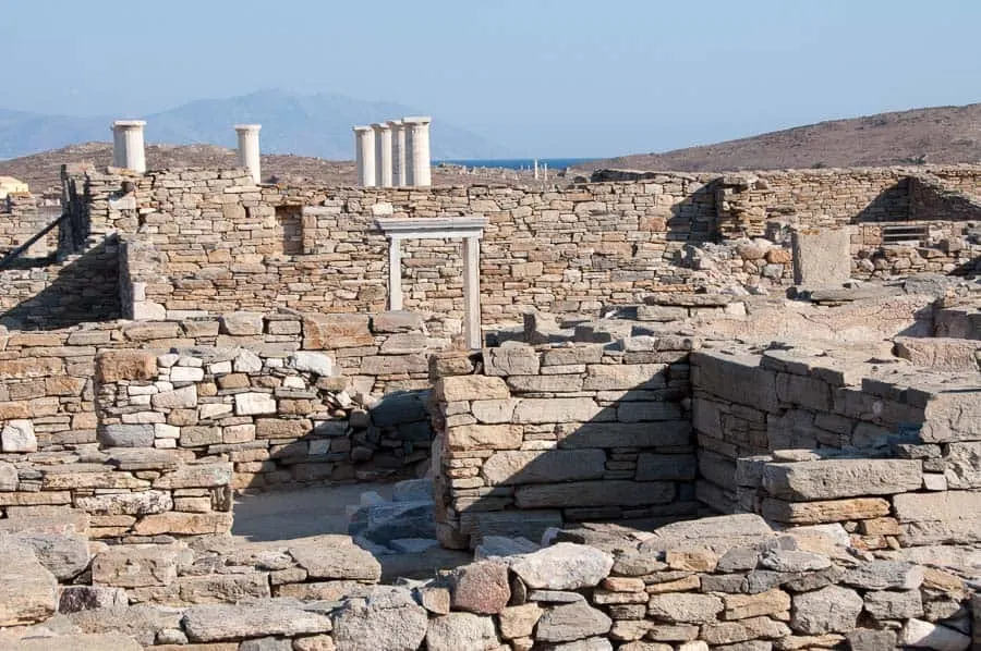 Ruins on Delos Island, Greece 