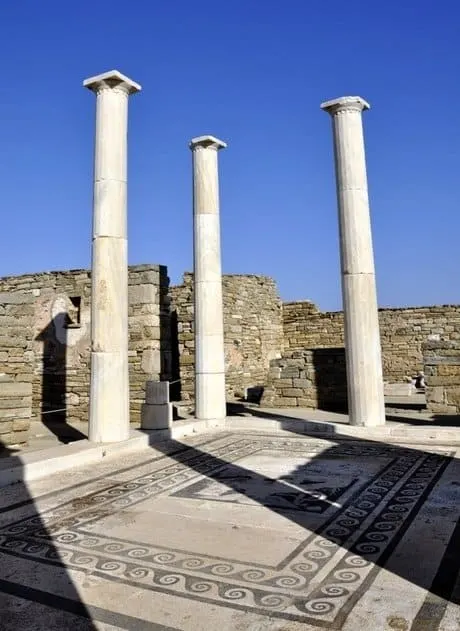 Pillars and Mosaics Delos, Greece