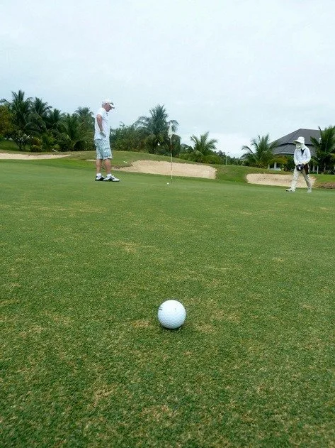 Golf Ball and Bunkers