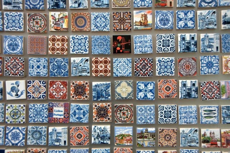 Blue and white tiles porto
