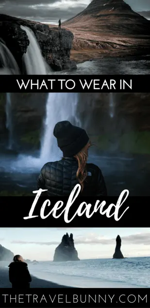 Woman in Iceland by waterfall
