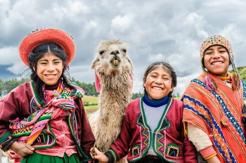 Smiling People from peru