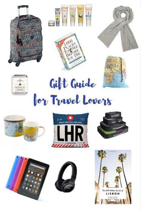A gift guide for the travel lover - practical travel inspired gift ideas