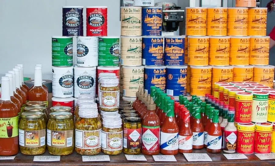 Hot sauce stall at French Market