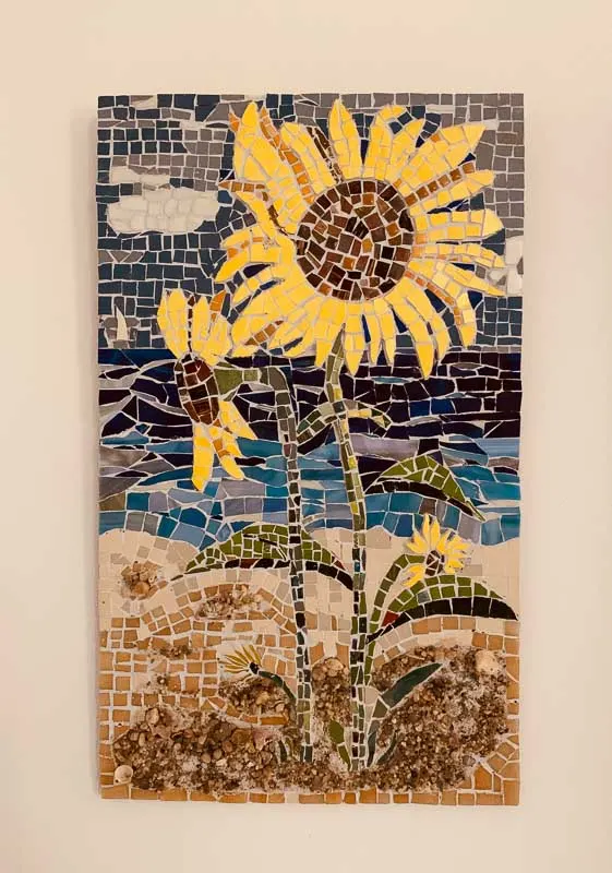 Sunflower mosaic - Spanish craft getaway