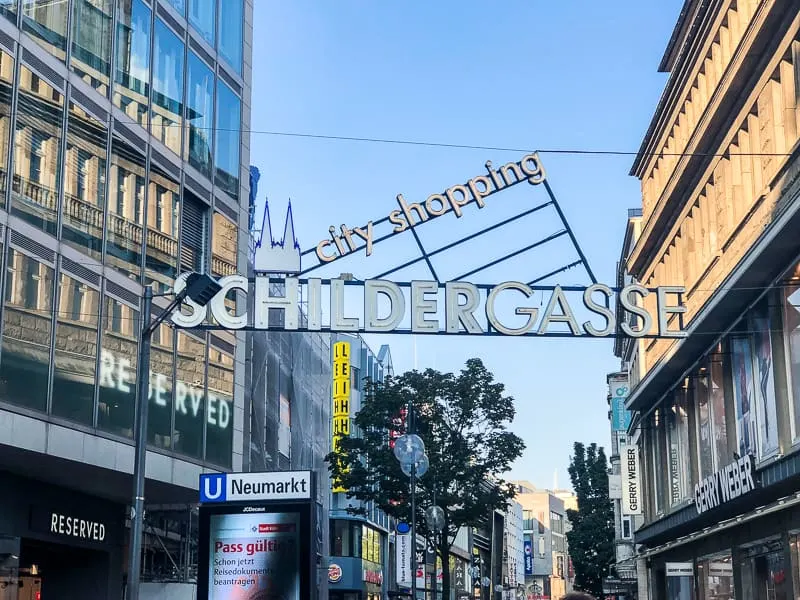 Schildergasse Shopping Street Cologne