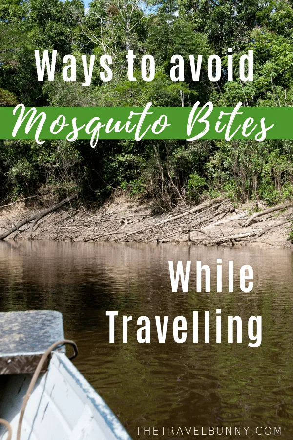 Amazon tributary and boat and tips on how to avoid mosquito bites