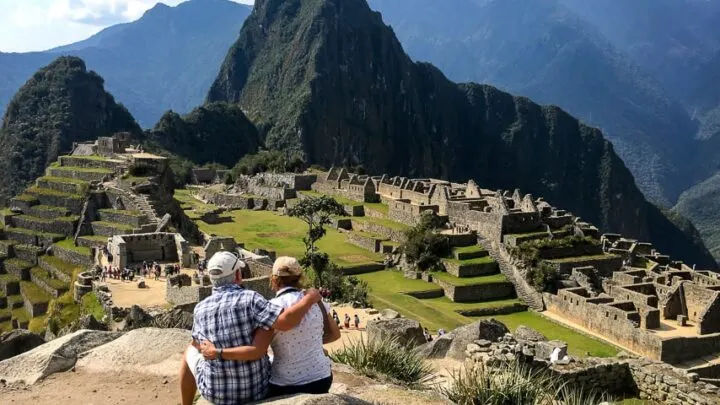 couple at Machu Picchu