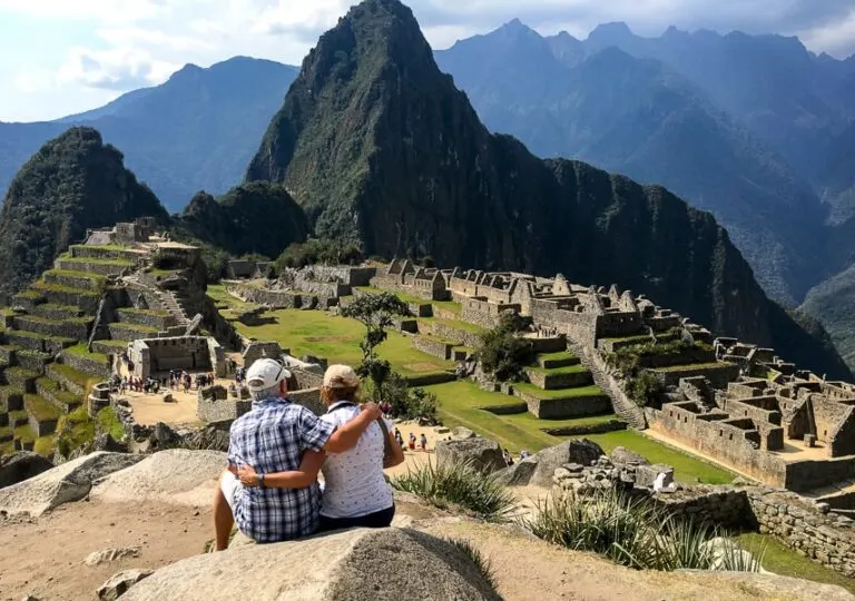 couple at Machu Picchu