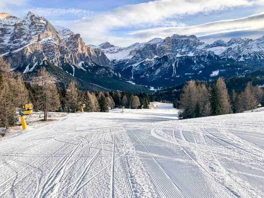 Ski slope in Alta Badia