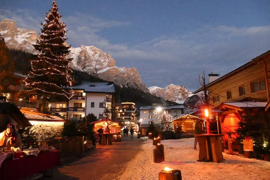 San Cassiano in Alta Badia at dusk