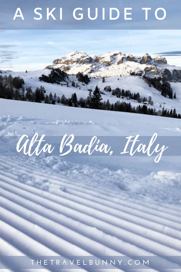 Groomed Ski slope Alta Badia