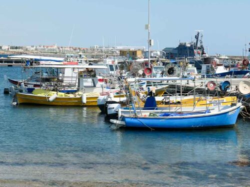 Boats in Paphos Harbour, Cyprus