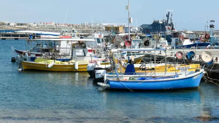 Boats in Paphos Harbour, Cyprus