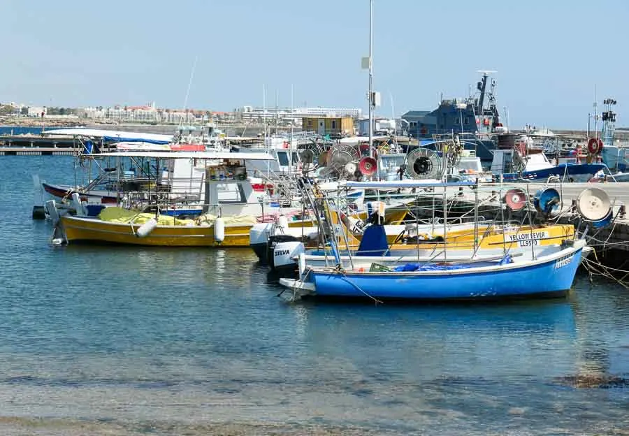 Boats in Paphos Harbour, Cyprus