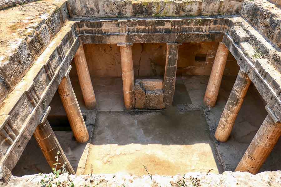 Tombs of the Kings in Paphos, Cyprus