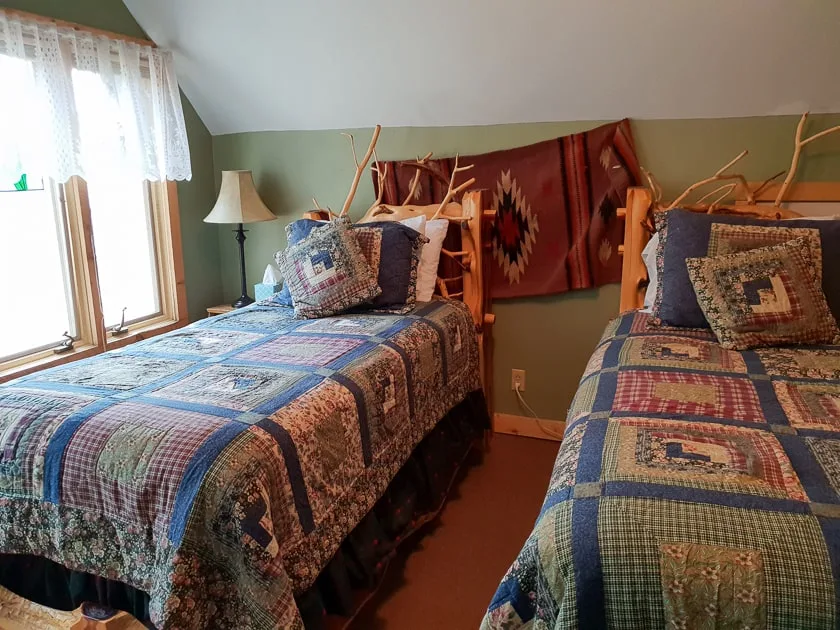 Twin Bedroom on dude ranch