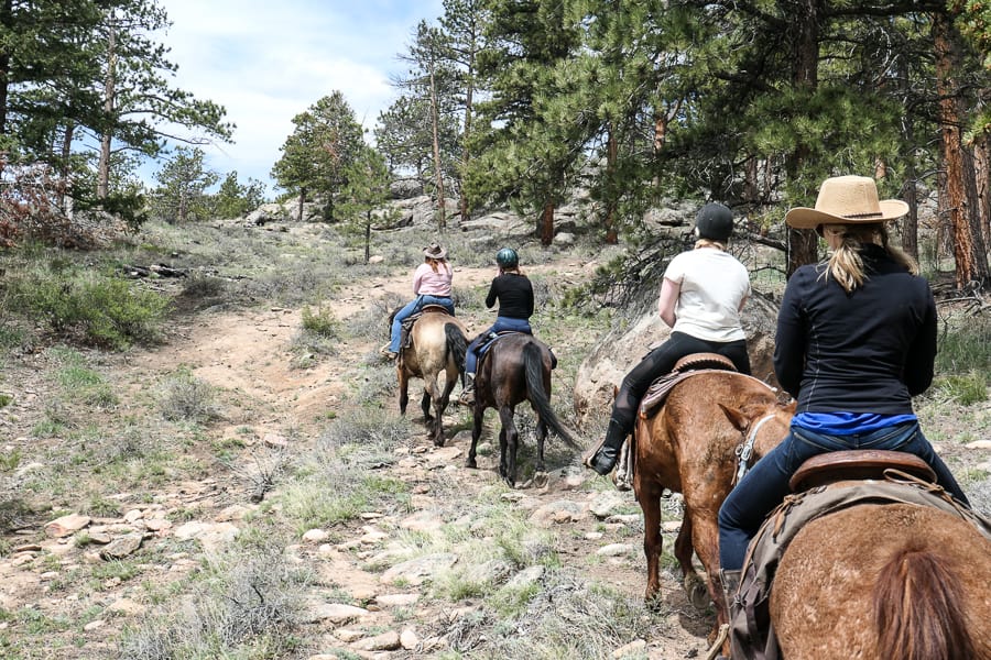 horse riding in Colorado