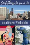 Denver photo montage - blue bear, cityscape, street art