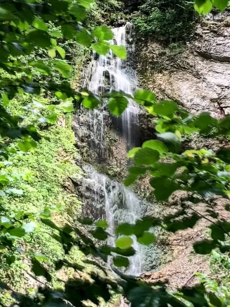 Waterfall in Tiefenbach Gorge