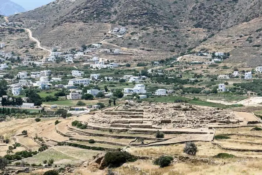 Skarkos pre-historic settlement Ios, Greece