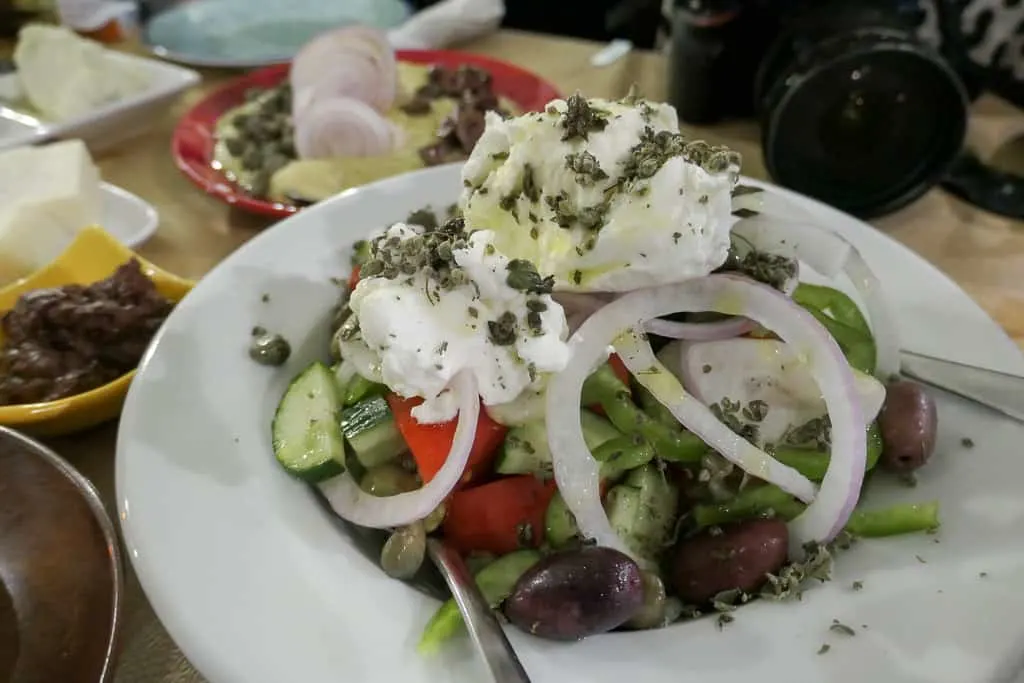 Greek Salad, Ios restaurant