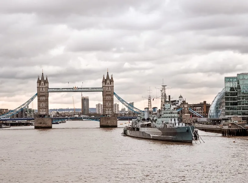 Tower Bridge and HMS Belfast