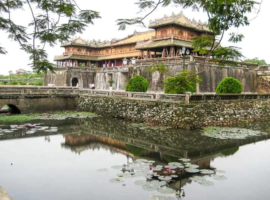 Citadel at Hue across the moat