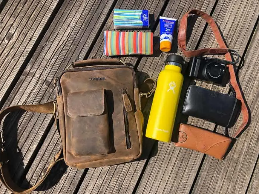 Scaramanga Indy Bag and contents